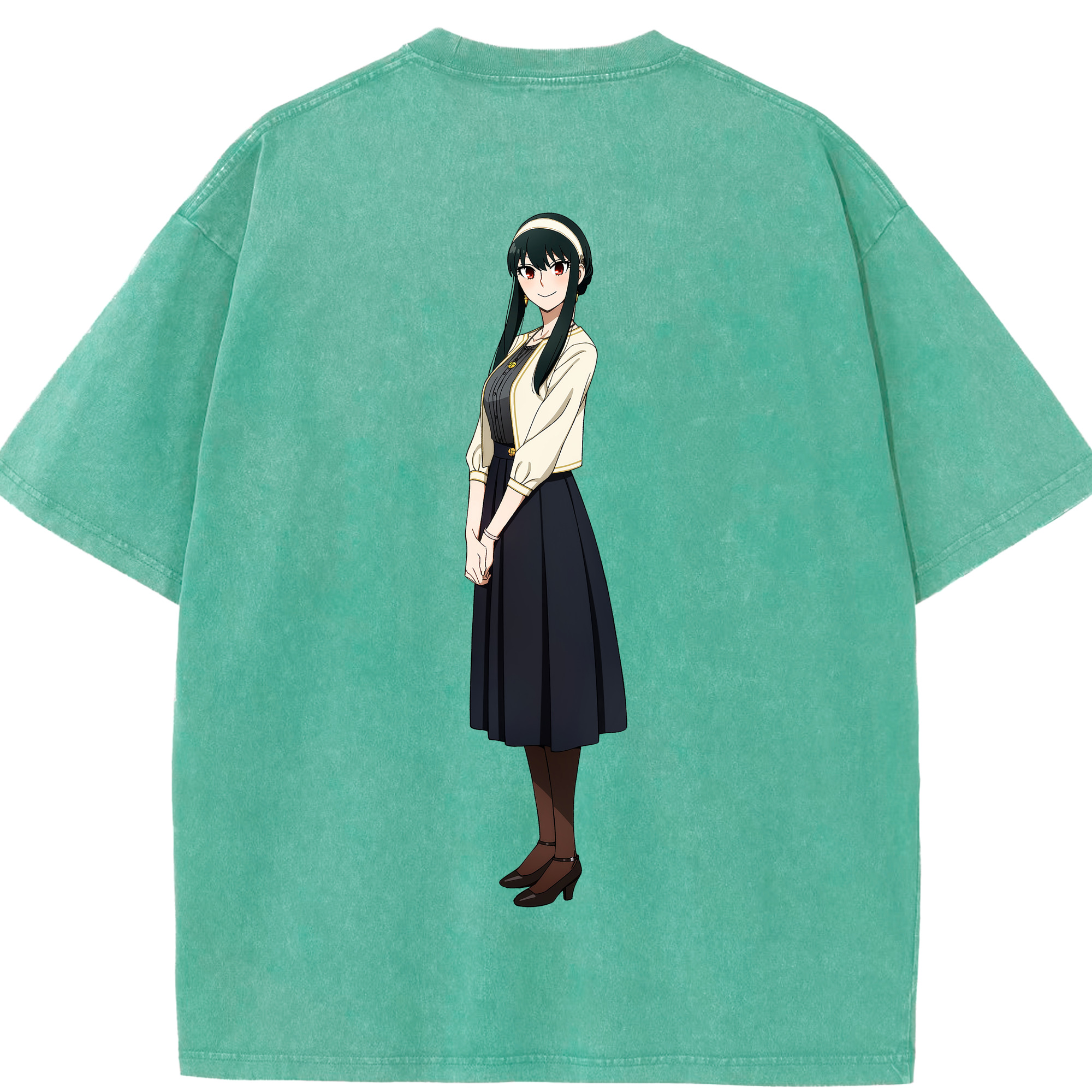 （画像用） SPY×FAMILY间谍家家酒 綿100% ヴィンテージ風 半袖Tシャツ（背面プリント）